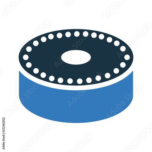 Alexa, amazon, dot, echo, smart icon. Simple editable vector graphics.