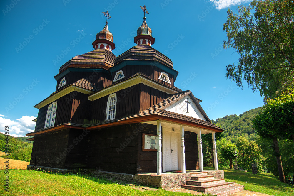 Wooden church Nizny Komarnik, Slovakia, UNESCO. 