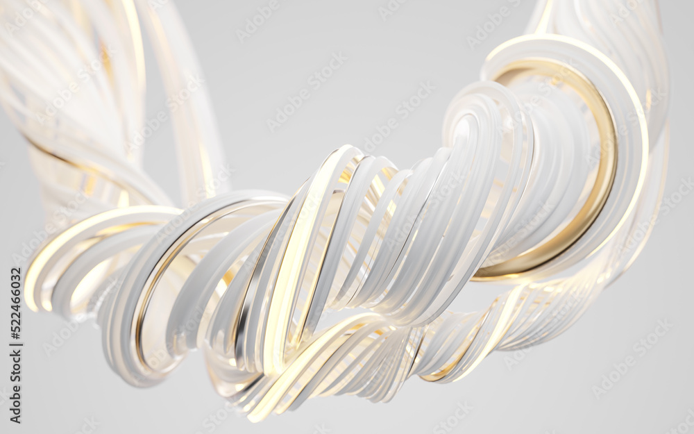 Abstract flowing curve lines, 3d rendering. Abstract flowing curve lines, 3d rendering.