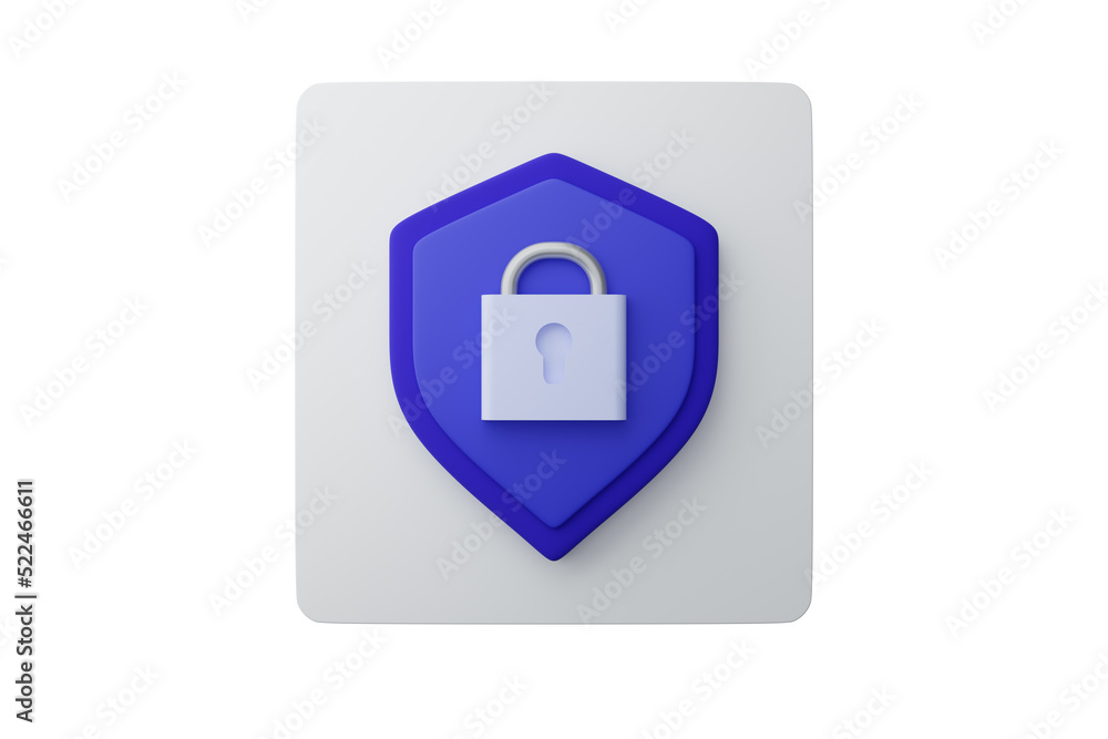 Shield protected icon.Protection shield and padlock. User Account protection. Security icons with 3d shield shape. Shield protected icon.Protection shield and padlock. User Account protection. Security icons with 3d shield shape.