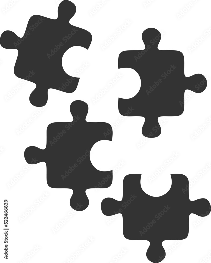 Puzzle icon, gaming icon vector Puzzle icon, gaming icon vector