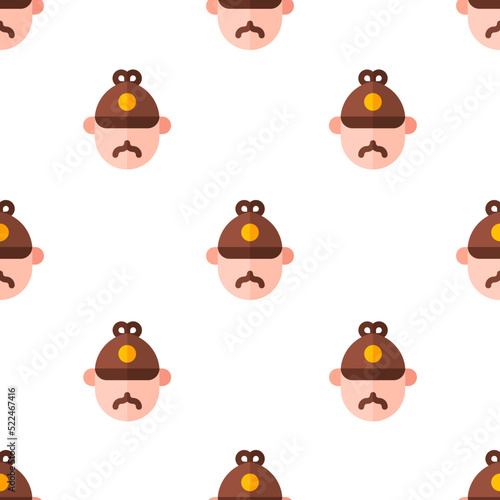 Single sherlock holmes pattern. sherlock holmes concept. flat trendy Vector seamless Pattern, background, wallpaper