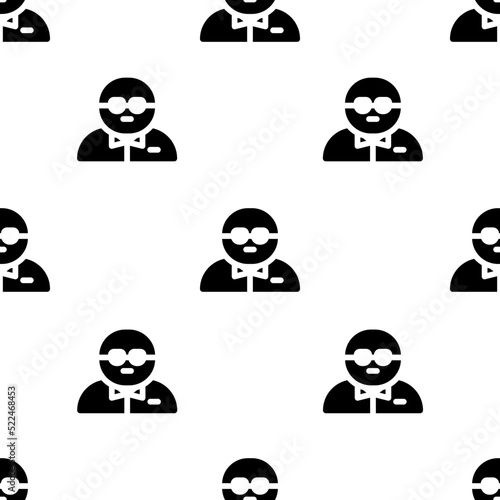 Single Bodyguard pattern. Bodyguard concept. filled trendy Vector seamless Pattern, background, wallpaper
