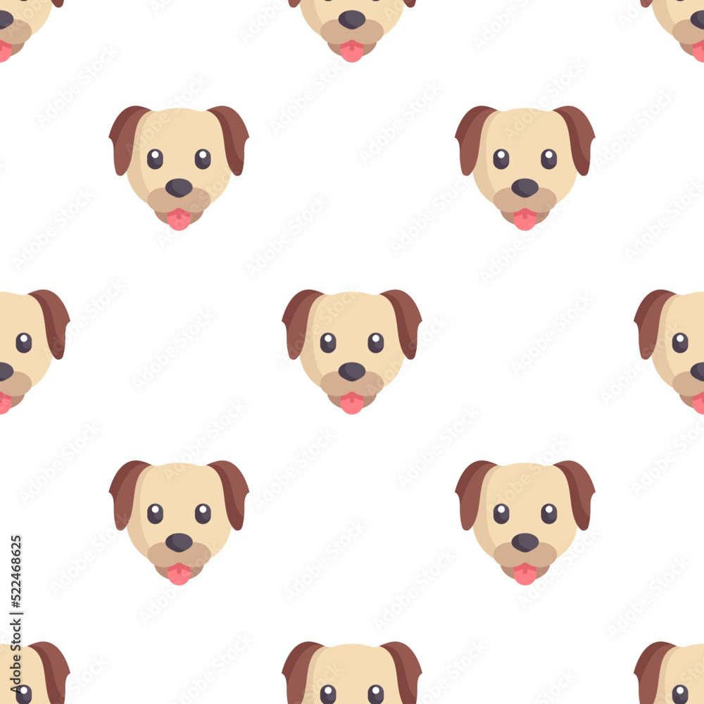 Single dog pattern. dog concept. flat trendy Vector seamless Pattern, background, wallpaper Single dog pattern. dog concept. flat trendy Vector seamless Pattern, background, wallpaper