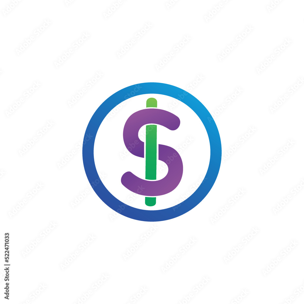 Dollar logo design in vector Dollar logo design in vector