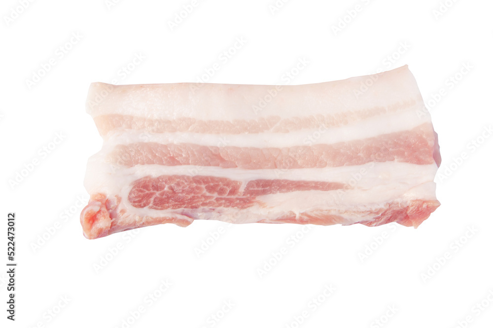 Pork belly isolated on white background with clipping path. Pork belly isolated on white background with clipping path.