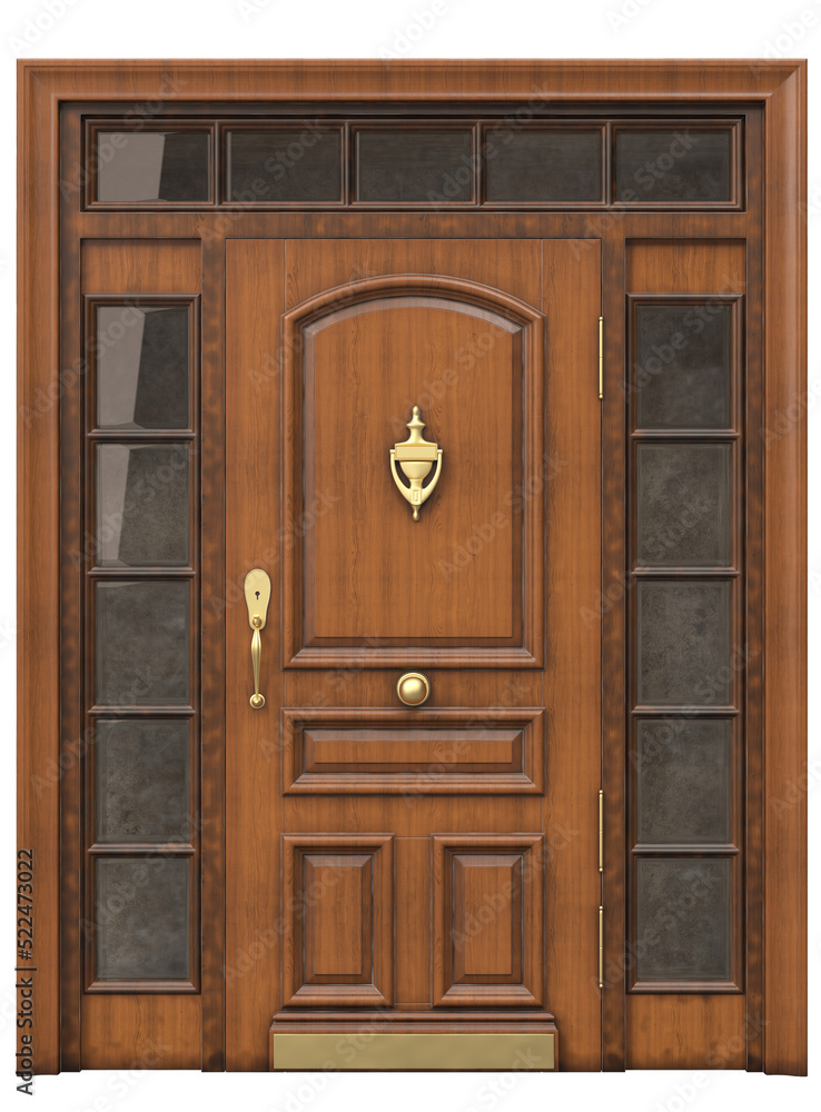 Entrance classic doors for the house Entrance classic doors for the house