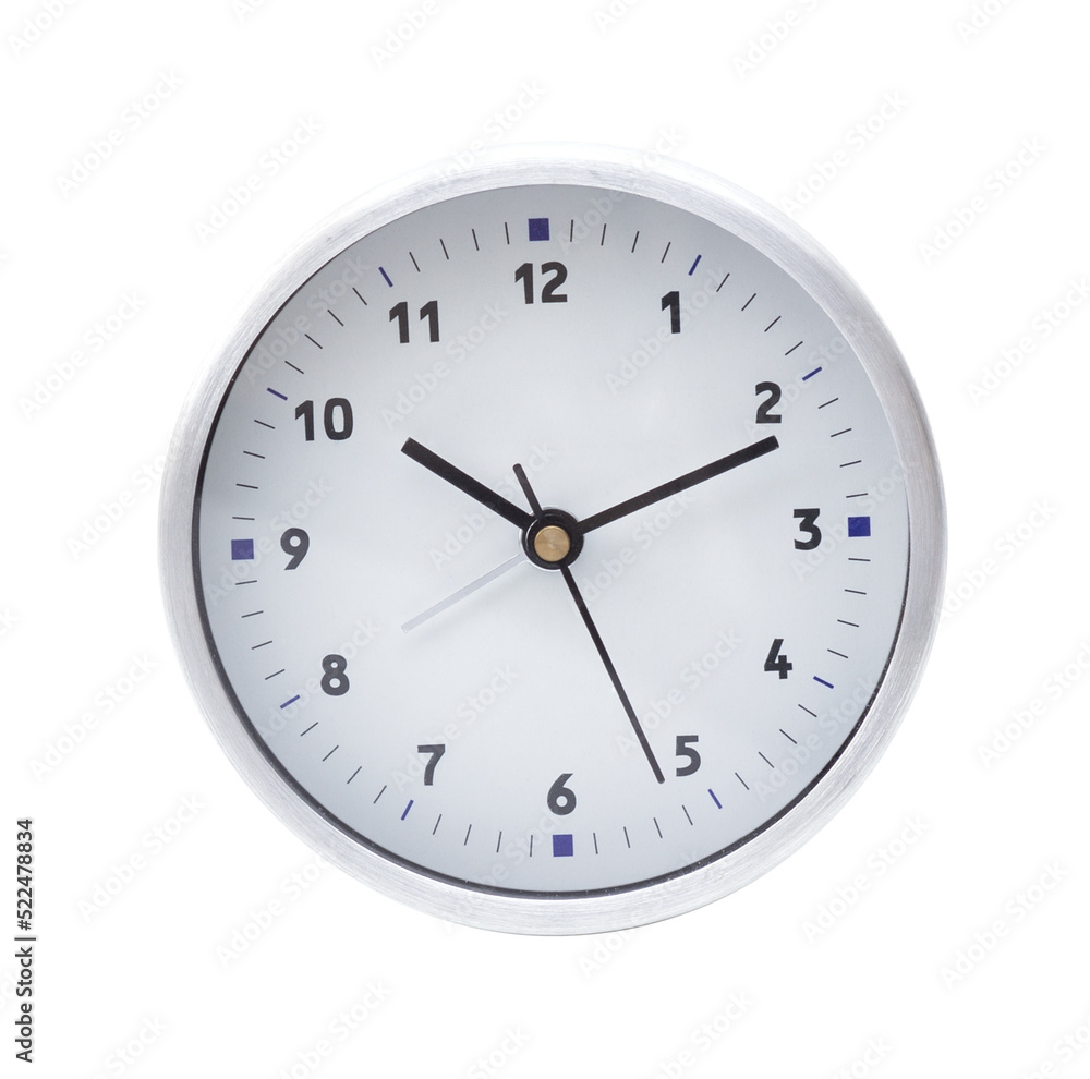 Circle clock isolated Circle clock isolated