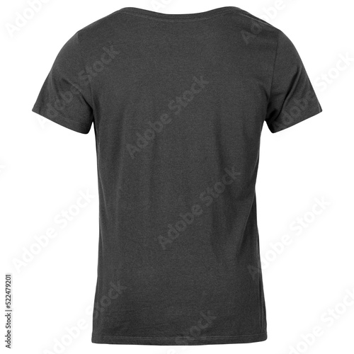 Realistic Grey unisex t shirt mockup, Cutout.