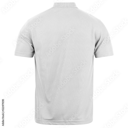 Grey polo shirts mockup used as design template, Cutout.