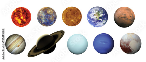 Solar system. Elements of this image furnished by NASA photo