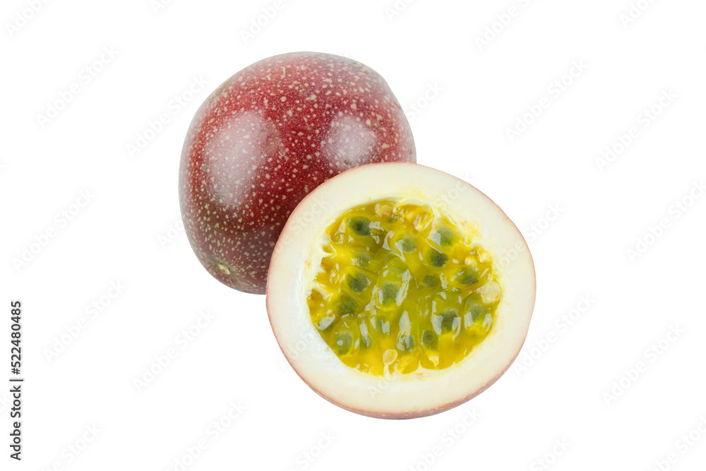 Passion fruit isolated on white background with clipping path Passion fruit isolated on white background with clipping path