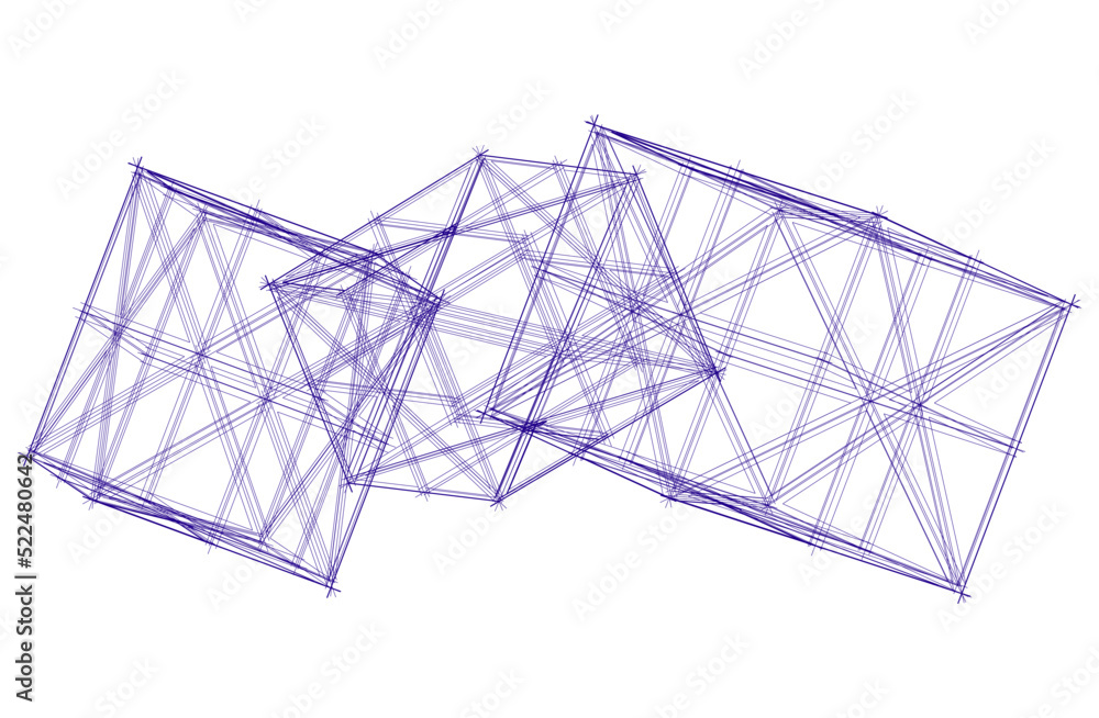 abstract architecture vector 3d illustration abstract architecture vector 3d illustration