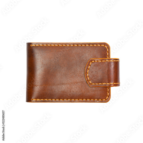 Luxury craft business card holder case made of leather.