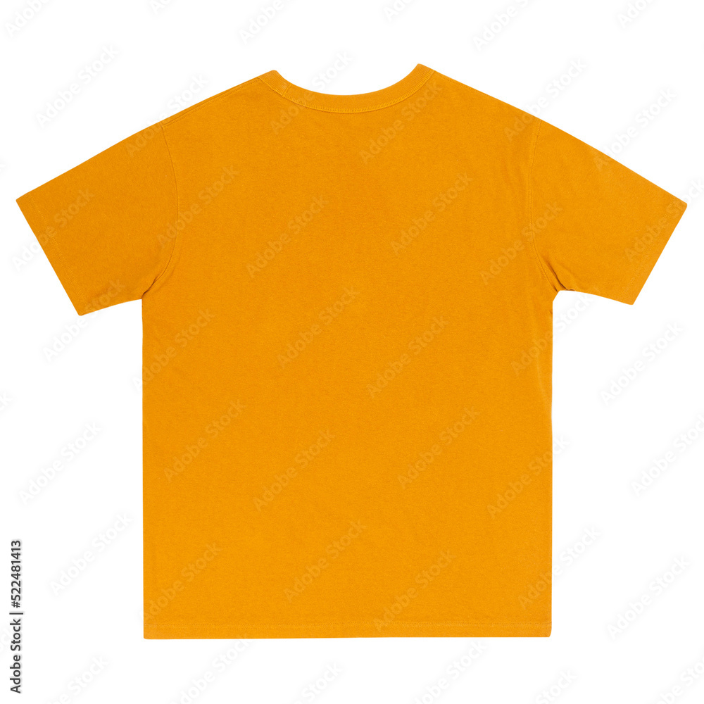 Yellow T-shirt mockup, Cutout. Yellow T-shirt mockup, Cutout.