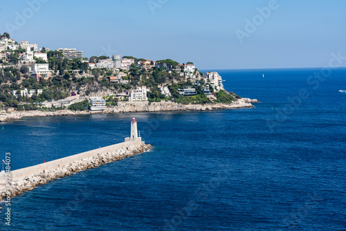 French Riviera, Côte d'Azur in Nice, Mediterranean city of France