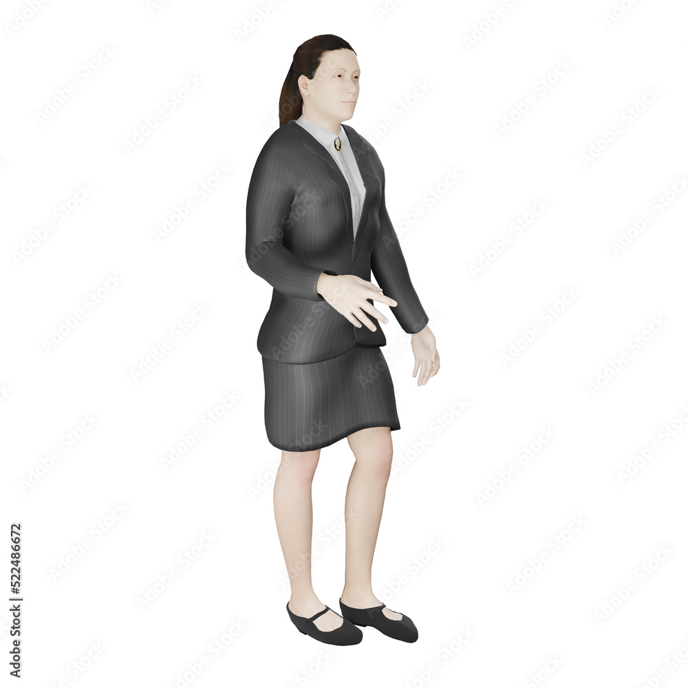 businessman in suit young people at work 3d illustration businessman in suit young people at work 3d illustration