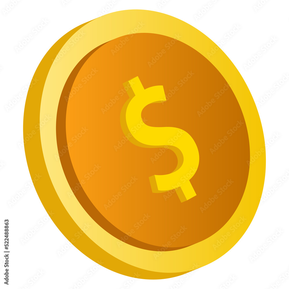 Coin, money coin and gold coin. Coin, money coin and gold coin.