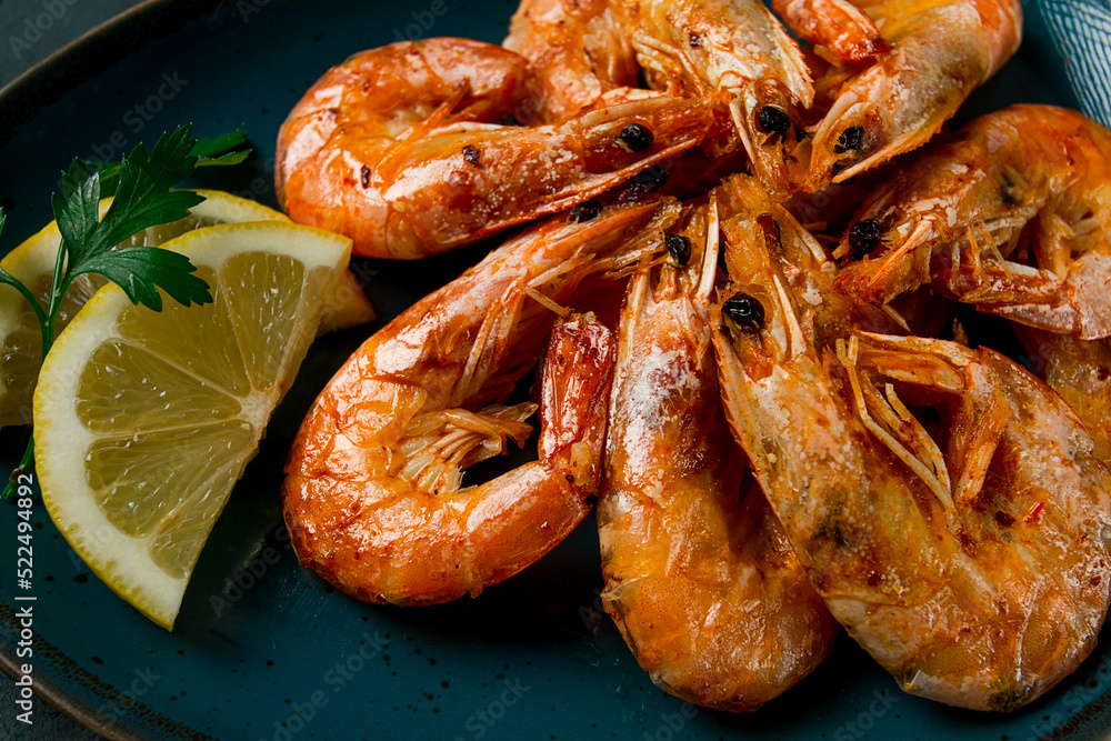 Fried with spices, King prawns, undivided , top view, selective focus, seafood, shrimp, no people, Fried with spices, King prawns, undivided , top view, selective focus, seafood, shrimp, no people,