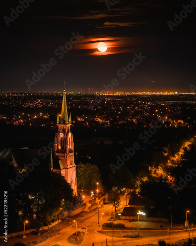 Church at night, Full Moon