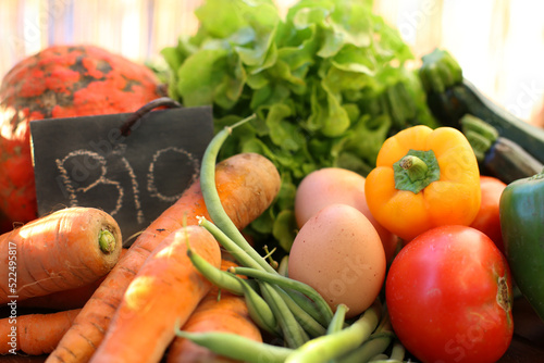 Organic vegetables food close-up