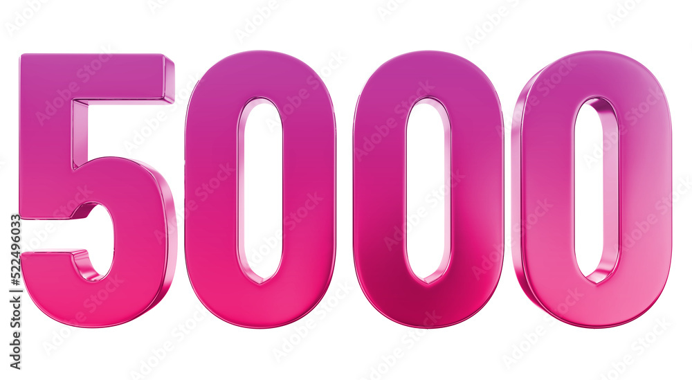 Number 5000 3d render Stock Illustration Adobe Stock Number 5000 3d render Stock Illustration Adobe Stock