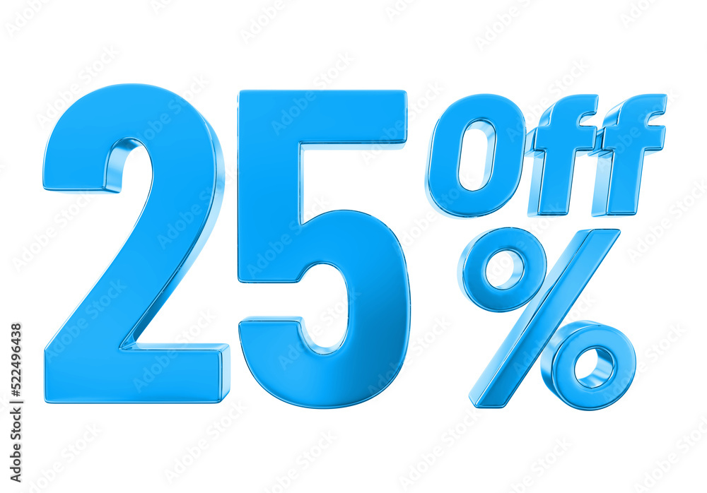 3d render of a blue percent sign on a white background 3d render of a blue percent sign on a white background