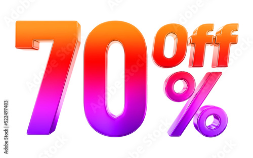 rendering of a 70 discount