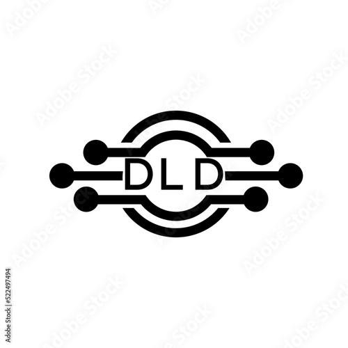 DLD letter logo. DLD best white background vector image. DLD Monogram logo design for entrepreneur and business.
 photo