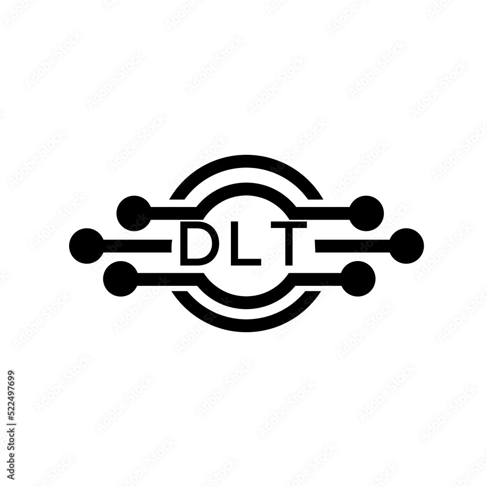 DLT letter logo. DLT best white background vector image. DLT Monogram