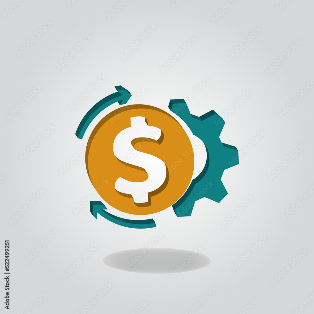 Asset management icon design vector illustration