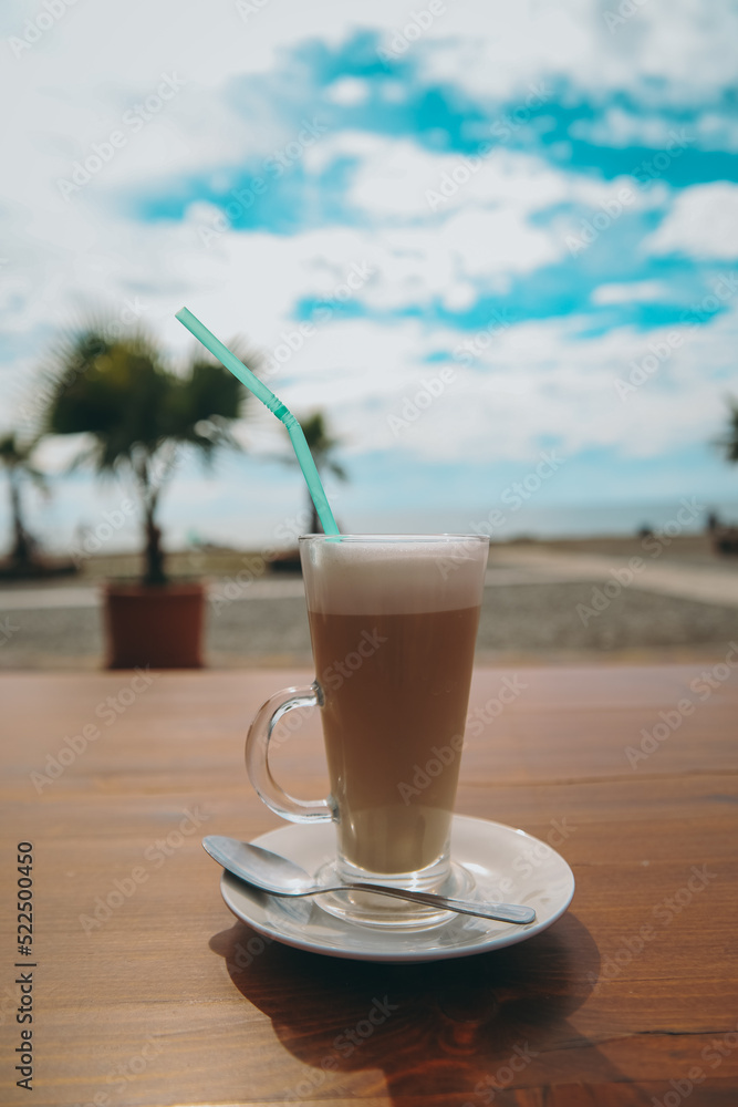coffee on a beach coffee on a beach
