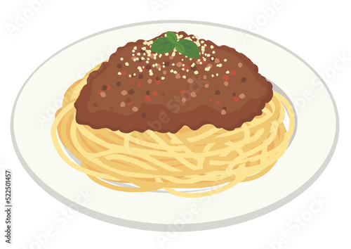 食事_パスタ_ミートソース