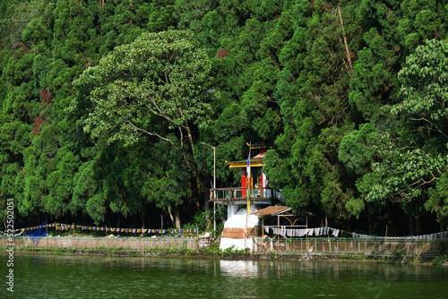 20 June 2022, India. Aritar Lake (Ghati-Tso) or Lampokhari Lake situated in the East Sikkim district of the Indian state of Sikkim under Rongli Sub-Division from Mankhim. photo