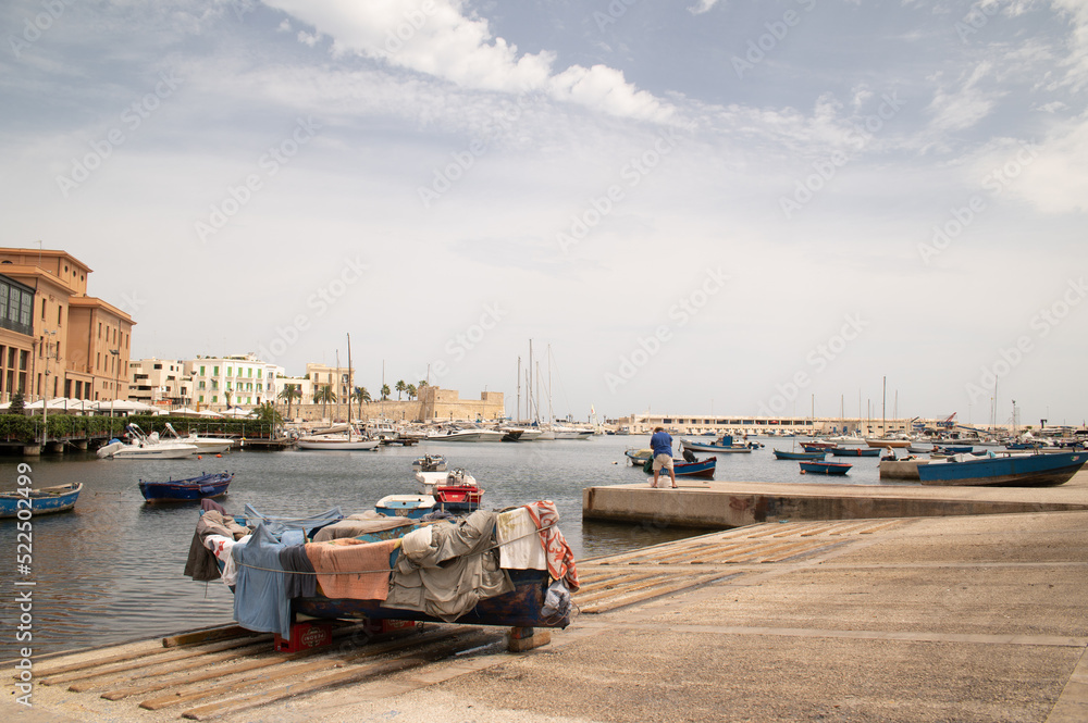 Fishing boats at Bari Harbour, Apulia