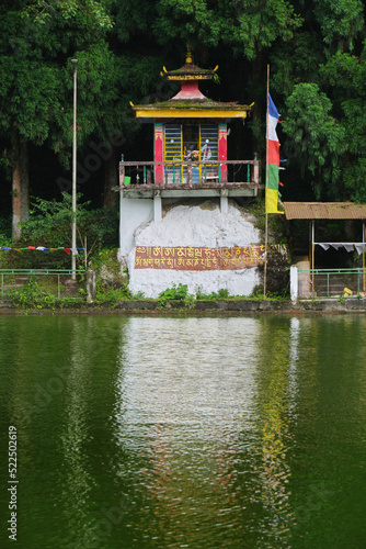 20 June 2022, India. Aritar Lake (Ghati-Tso) or Lampokhari Lake situated in the East Sikkim district of the Indian state of Sikkim under Rongli Sub-Division from Mankhim. photo