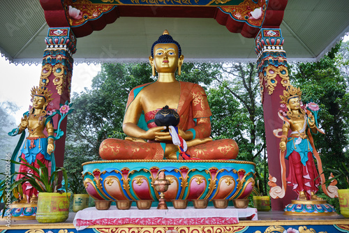 20 June 2022, India. Aritar Lake (Ghati-Tso) or Lampokhari Lake situated in the East Sikkim district of the Indian state of Sikkim under Rongli Sub-Division from Mankhim. photo