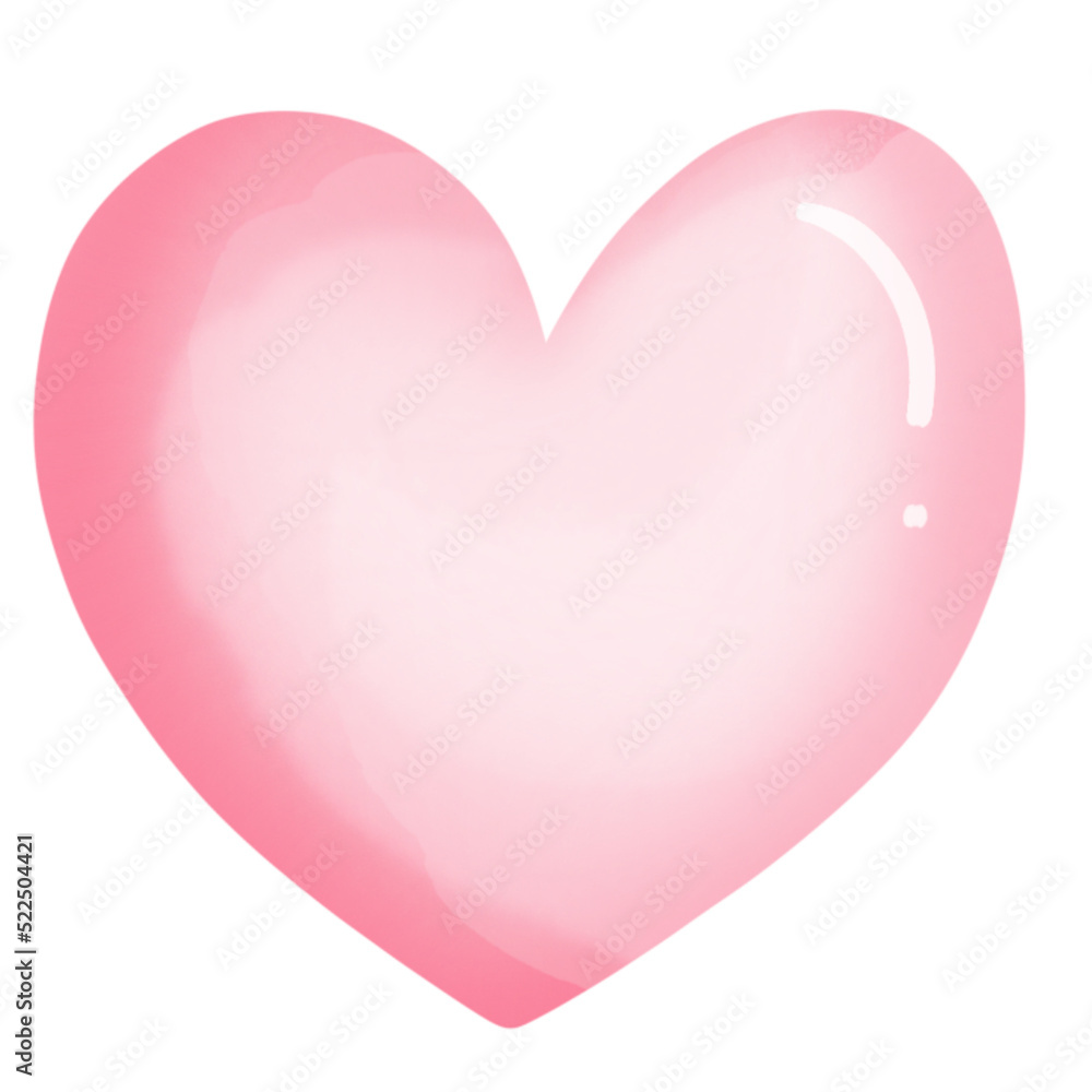 heart watercolor