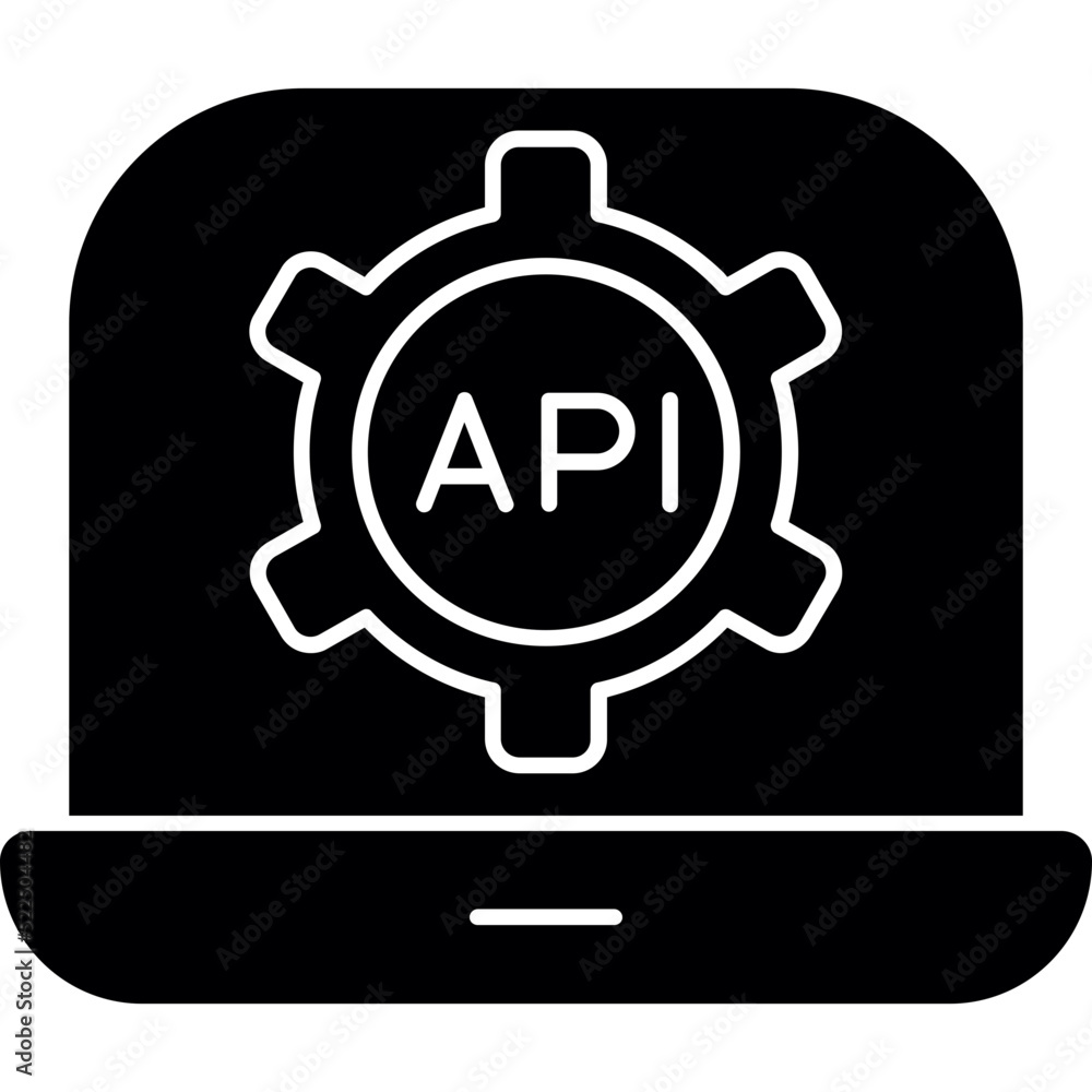Fototapeta premium API Icon