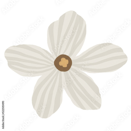 White Flower Element Decoration 