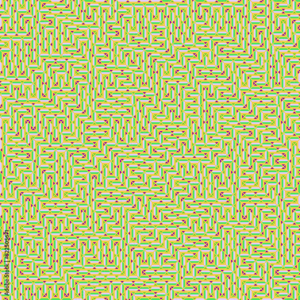 Fototapeta premium Color Rhombus tile tessellation pattern illustration