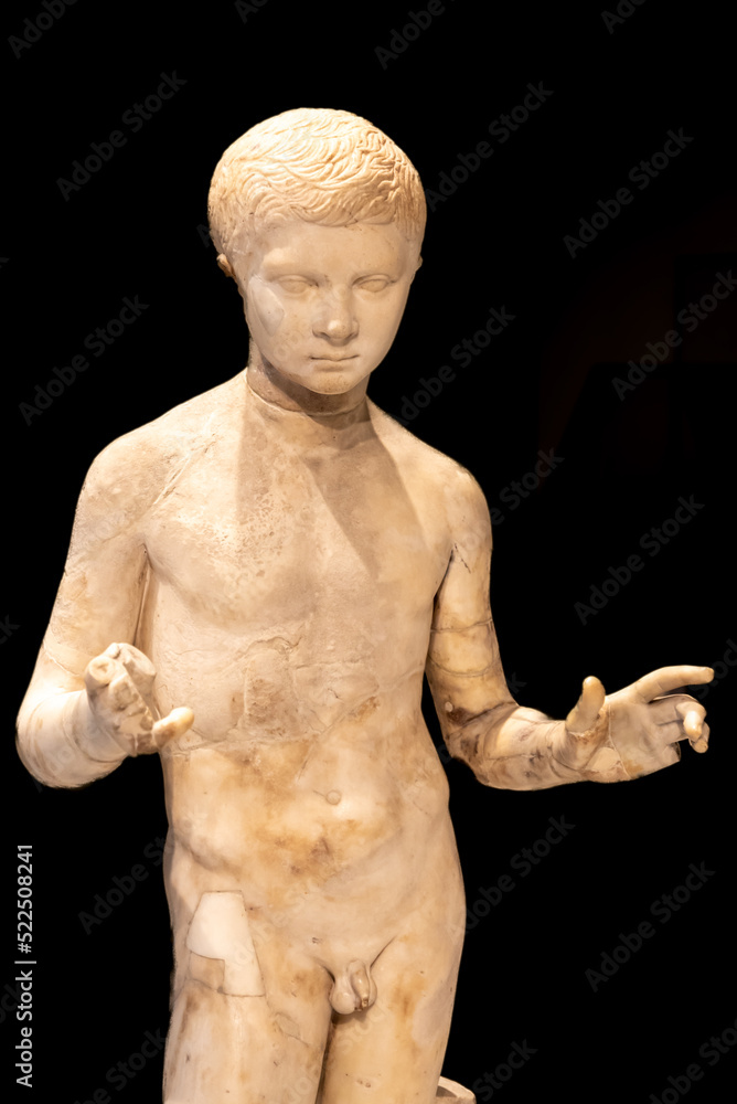Ancient Roman Statue Of Naked Boy Stock Photo Adobe Stock