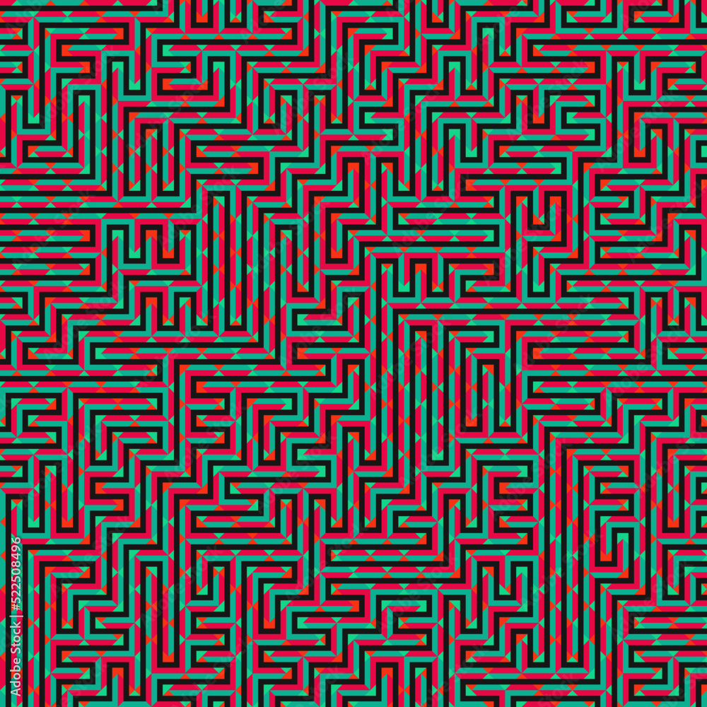 Color Rhombus tile tessellation pattern illustration Color Rhombus tile tessellation pattern illustration