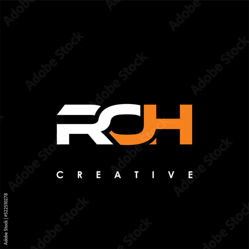 ROH Letter Initial Logo Design Template Vector Illustration
