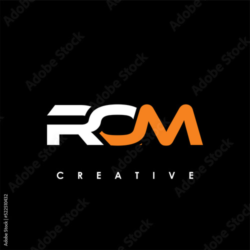 ROM Letter Initial Logo Design Template Vector Illustration