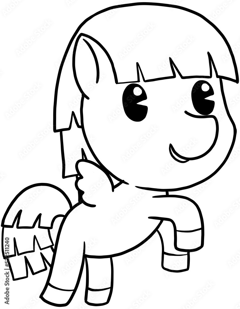 cute little pony coloring page cute little pony coloring page