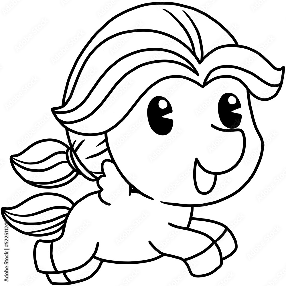 cute little pony coloring page cute little pony coloring page