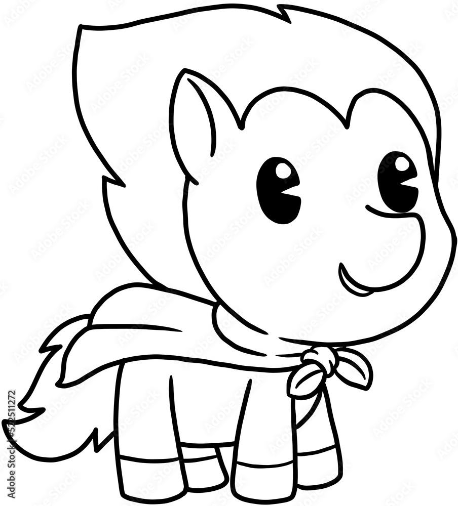 cute little pony coloring page cute little pony coloring page