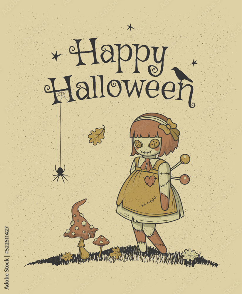 Vector Invitation For Halloween Parties Or Greeting Cards With Vector Invitation For Halloween Parties Or Greeting Cards With