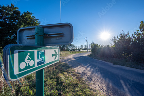 Panneau de direction pour cyclistes